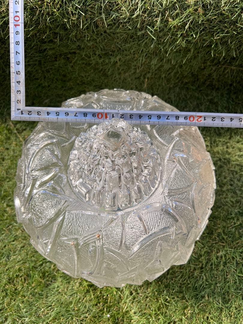 クリアガラス照明器具　レトロ