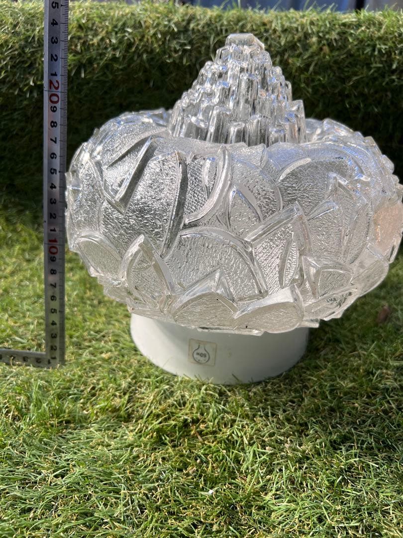 クリアガラス照明器具　レトロ