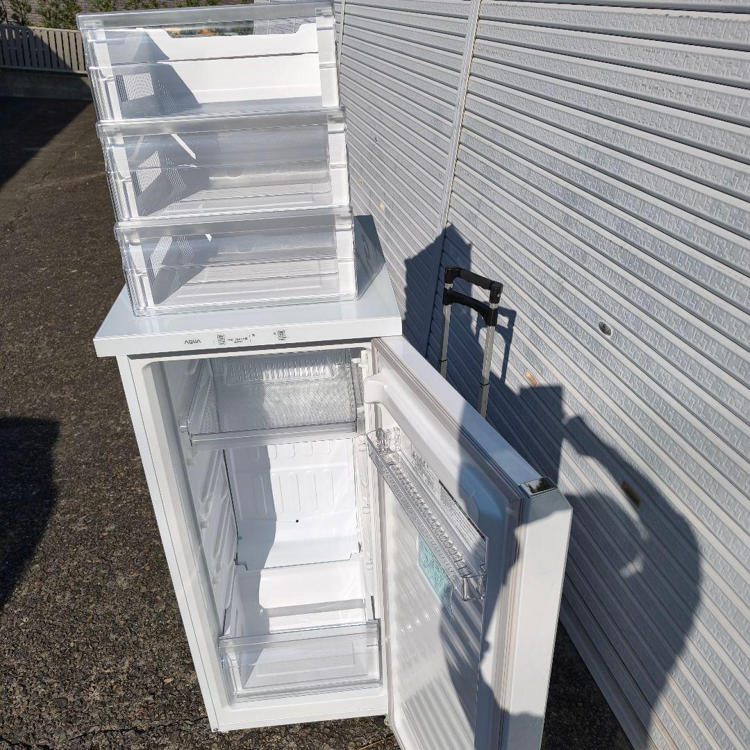 アクア 前開き式冷凍庫 AQF-F13R 134L 展示品 除菌清掃済 極美品