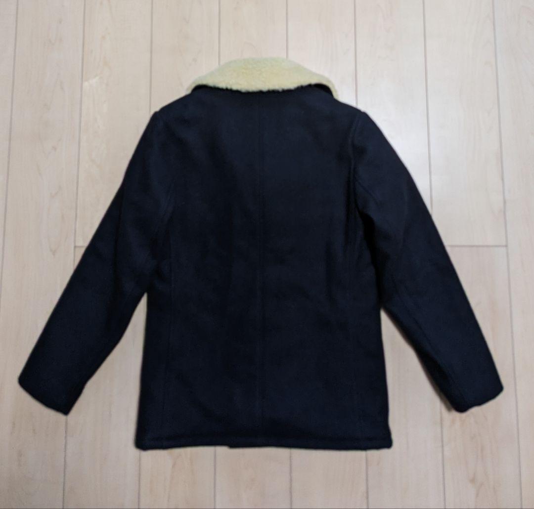 ★ 38 良品 SCHOTT × RON HERMAN Pコートブラック 黒