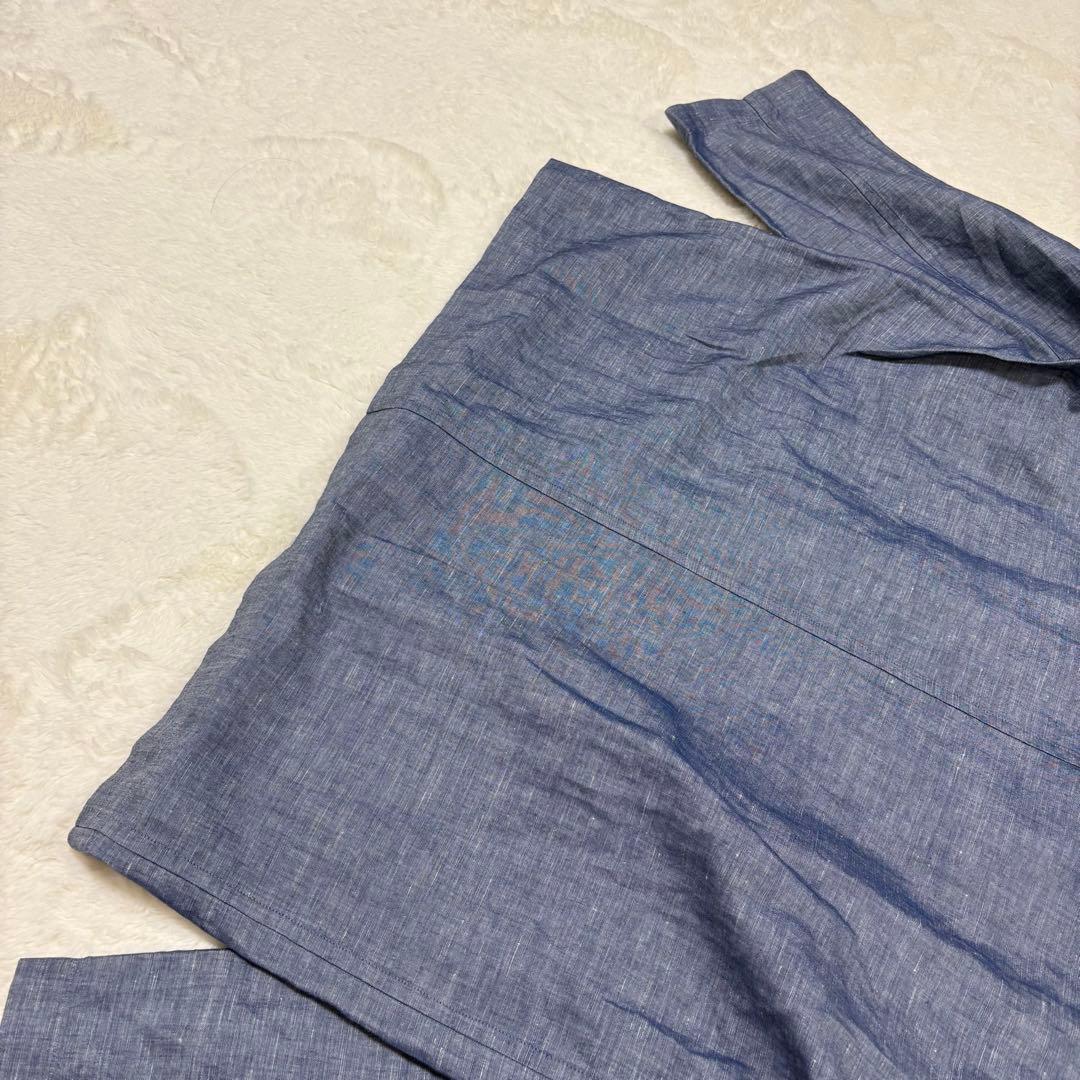 2024SS美品✨TOUJOURS インディゴ コットンリネンアトリエジャケット