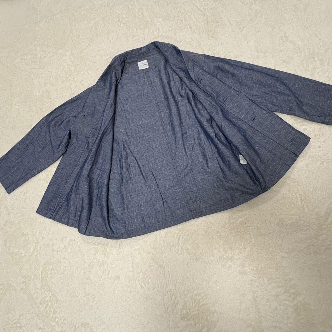 2024SS美品✨TOUJOURS インディゴ コットンリネンアトリエジャケット