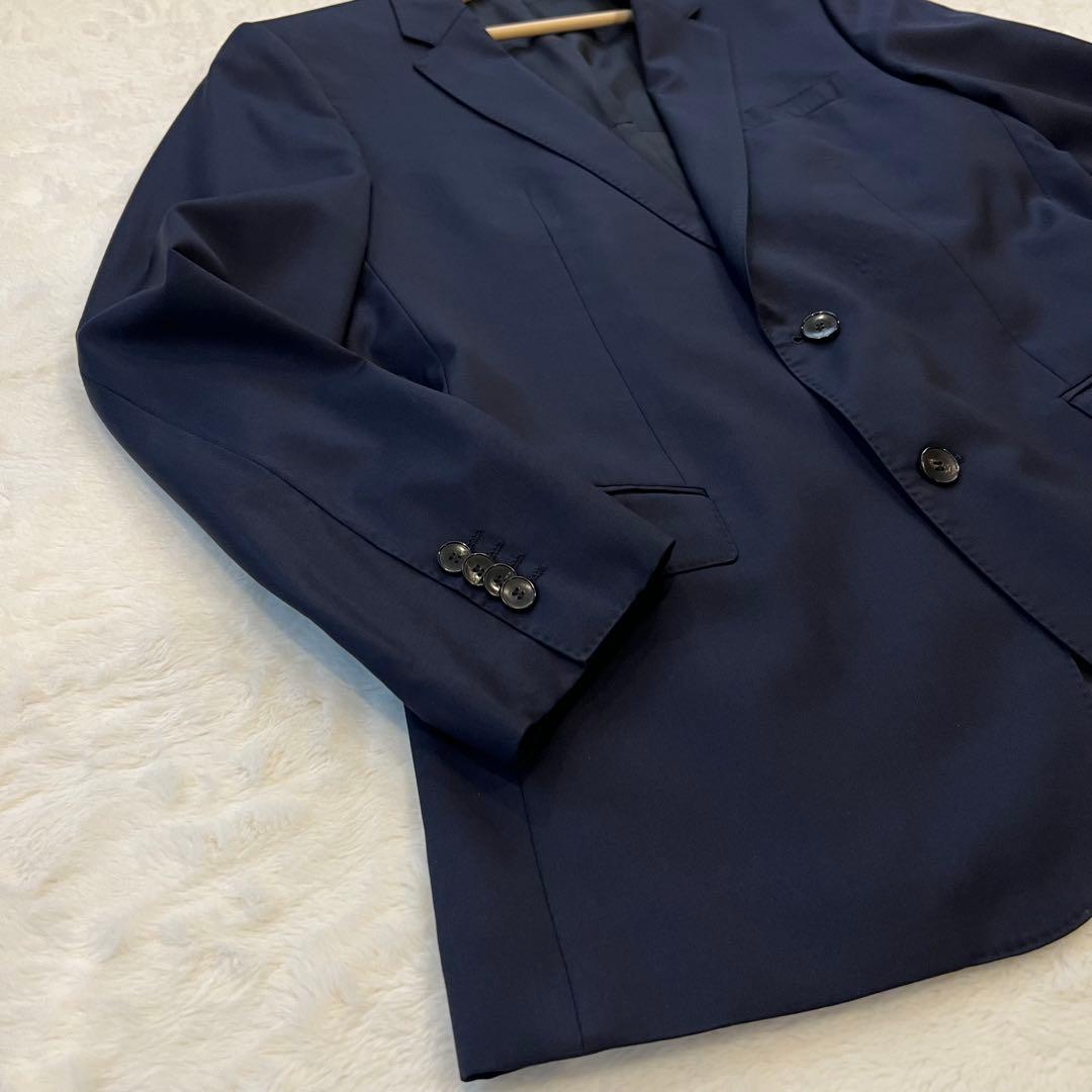 美品✨ヒューゴボス スーツ セットアップ 52 グアベロ Super120 紺