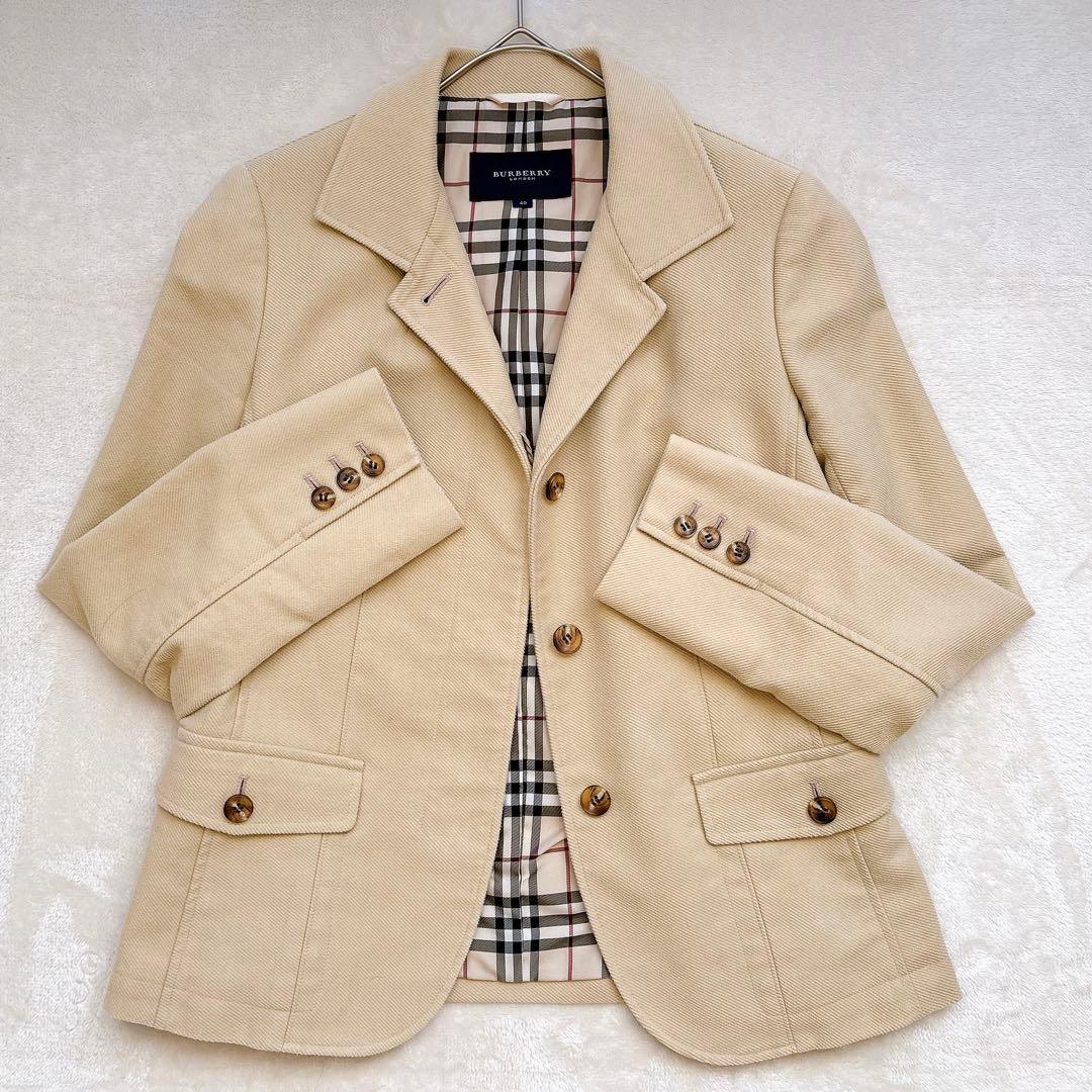 BURBERRY LONDON テーラードジャケット ノバチェック ホースロゴ