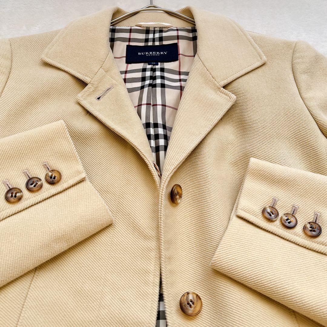 BURBERRY LONDON テーラードジャケット ノバチェック ホースロゴ