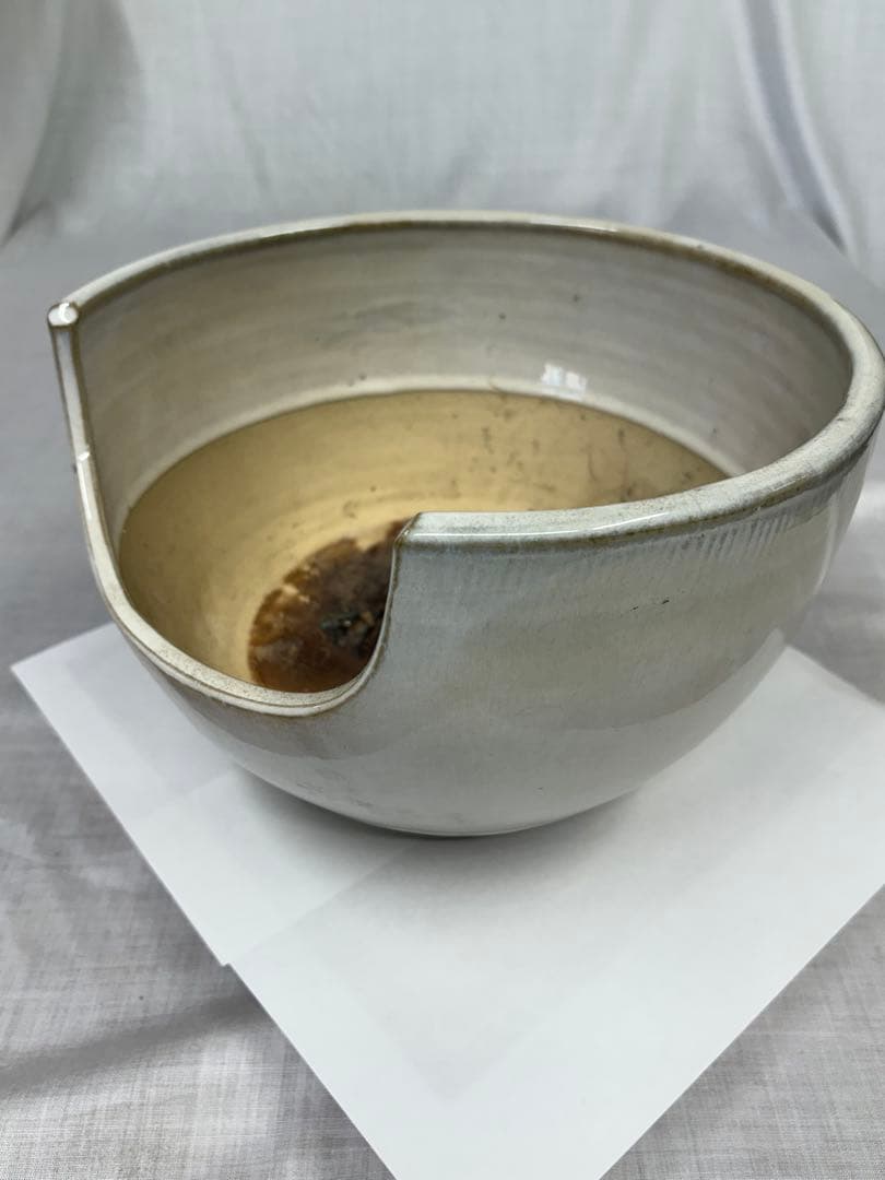 茶道具 陶器 赤膚焼 大塩昭山 風炉 陶器風炉 紅鉢風炉 アンティーク 骨董品