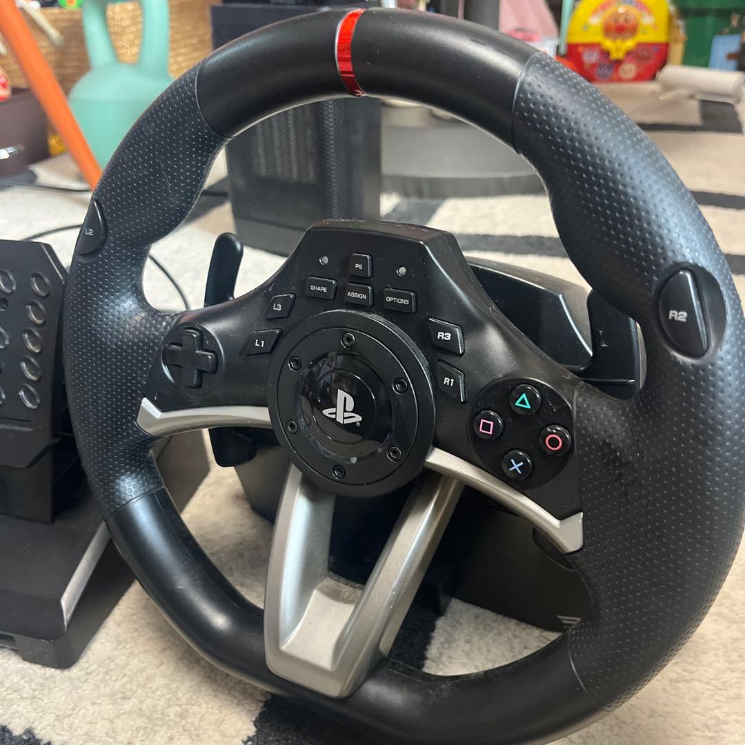 美品　レーシングホイールエイペックス for PlayStation3/4/PC