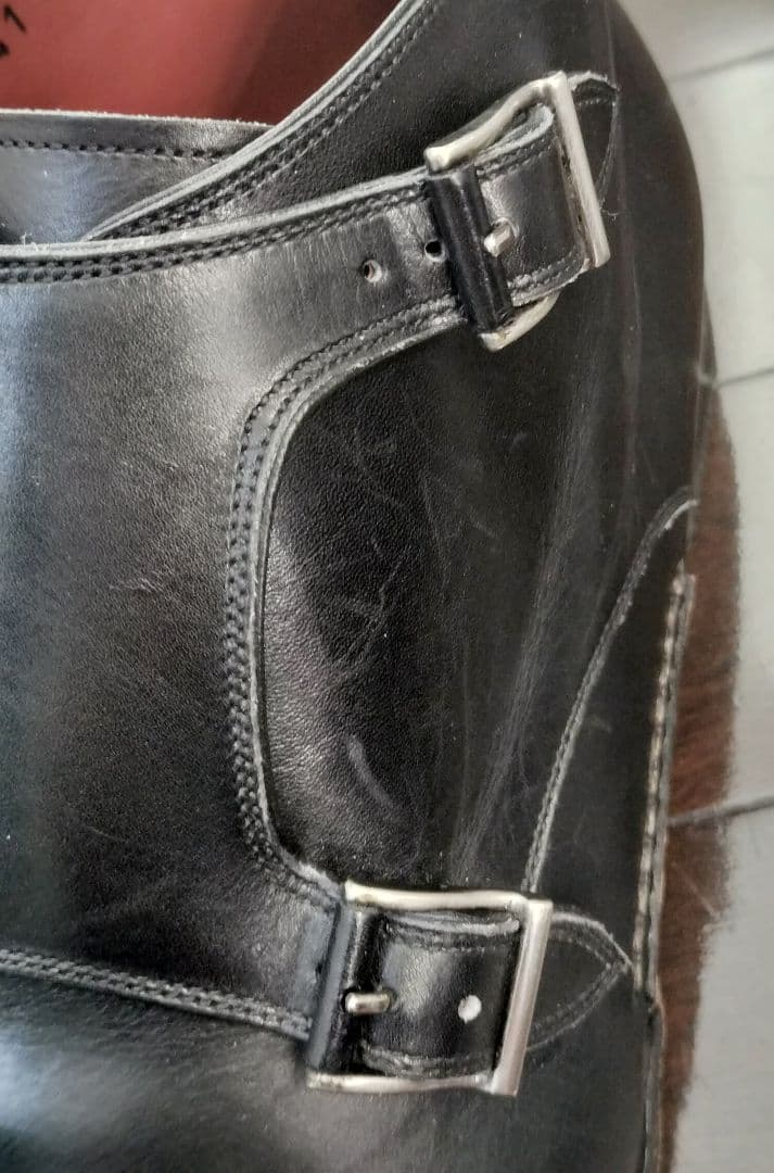 MAGNANNI ダブルモンクレザーチャッカブーツ ブラック 15541