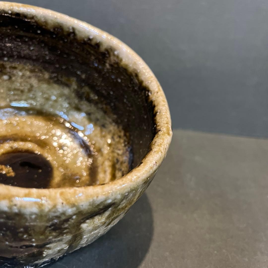 新品　人間国宝　伊勢崎淳　引出黒茶碗／陶歴共布共箱あり　個展購入品　最上位作品