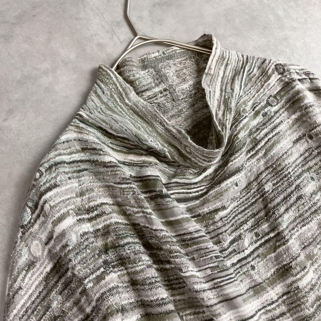 Jurgen Lehl ヨーガンレール 総柄ボトルネックカッソトー 日本製