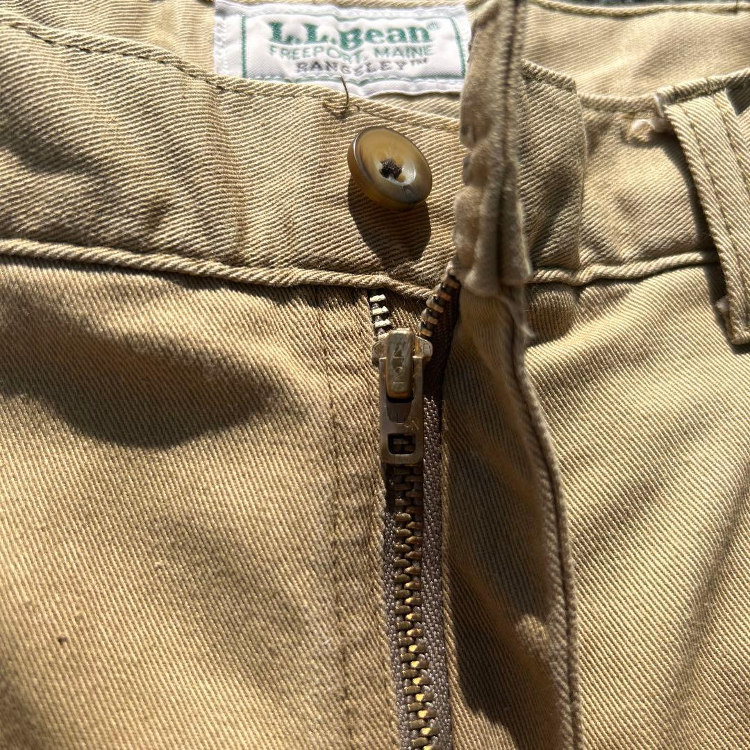 32×32 USA製 80s llbean ツータック チノパTALONジップ