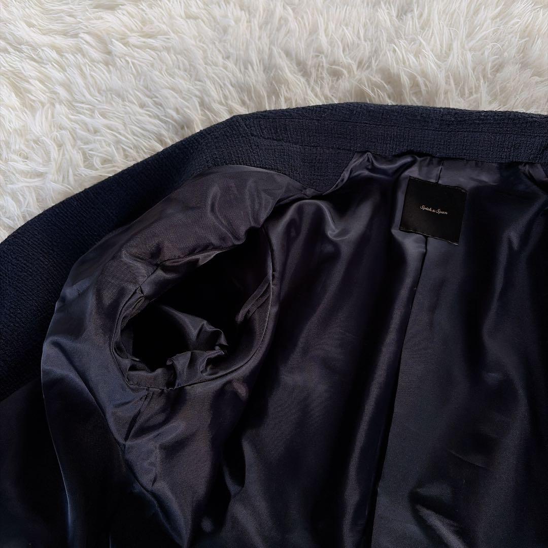 完売人気✨美品【Spick & Span】ツイードダブルジャケット パール 38