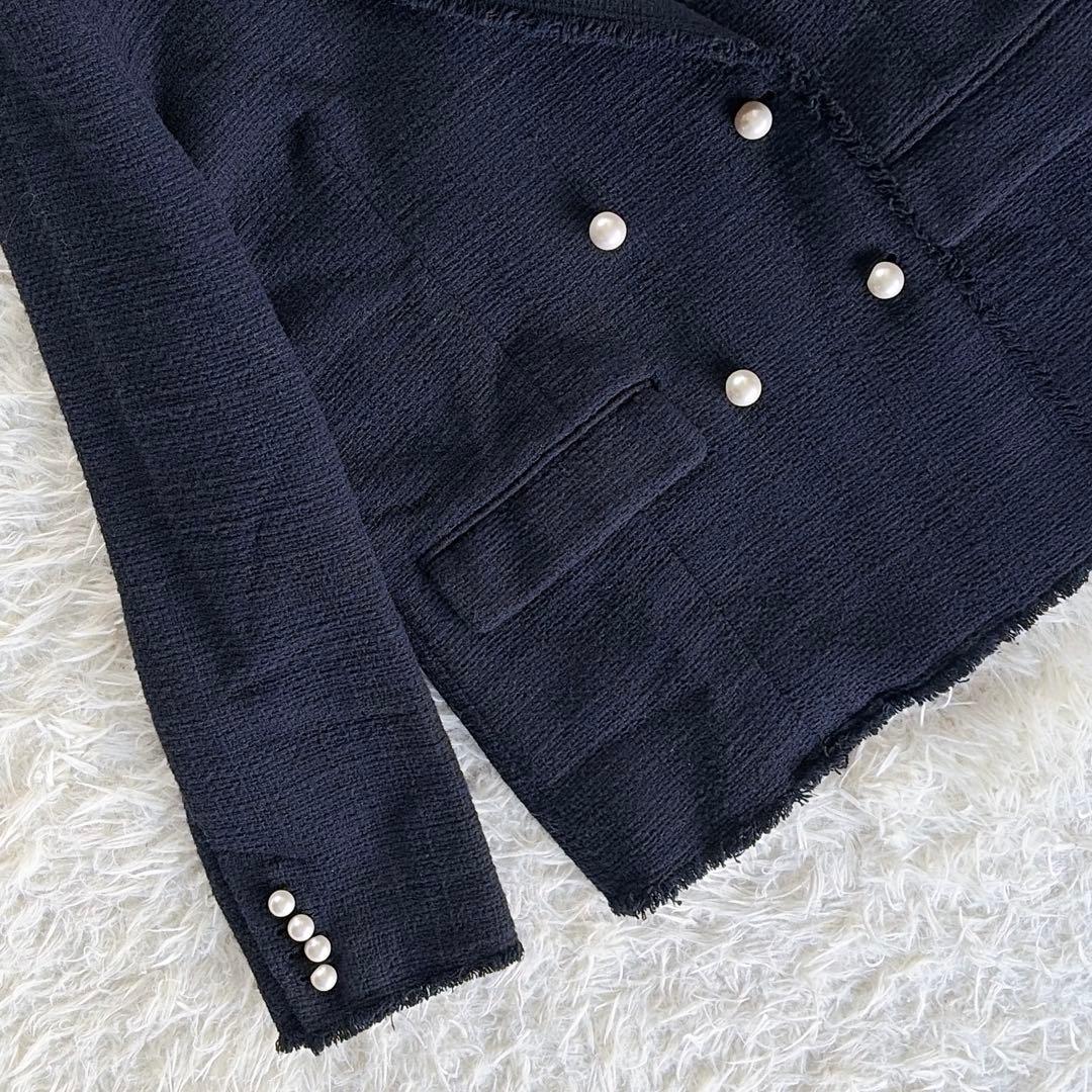 完売人気✨美品【Spick & Span】ツイードダブルジャケット パール 38