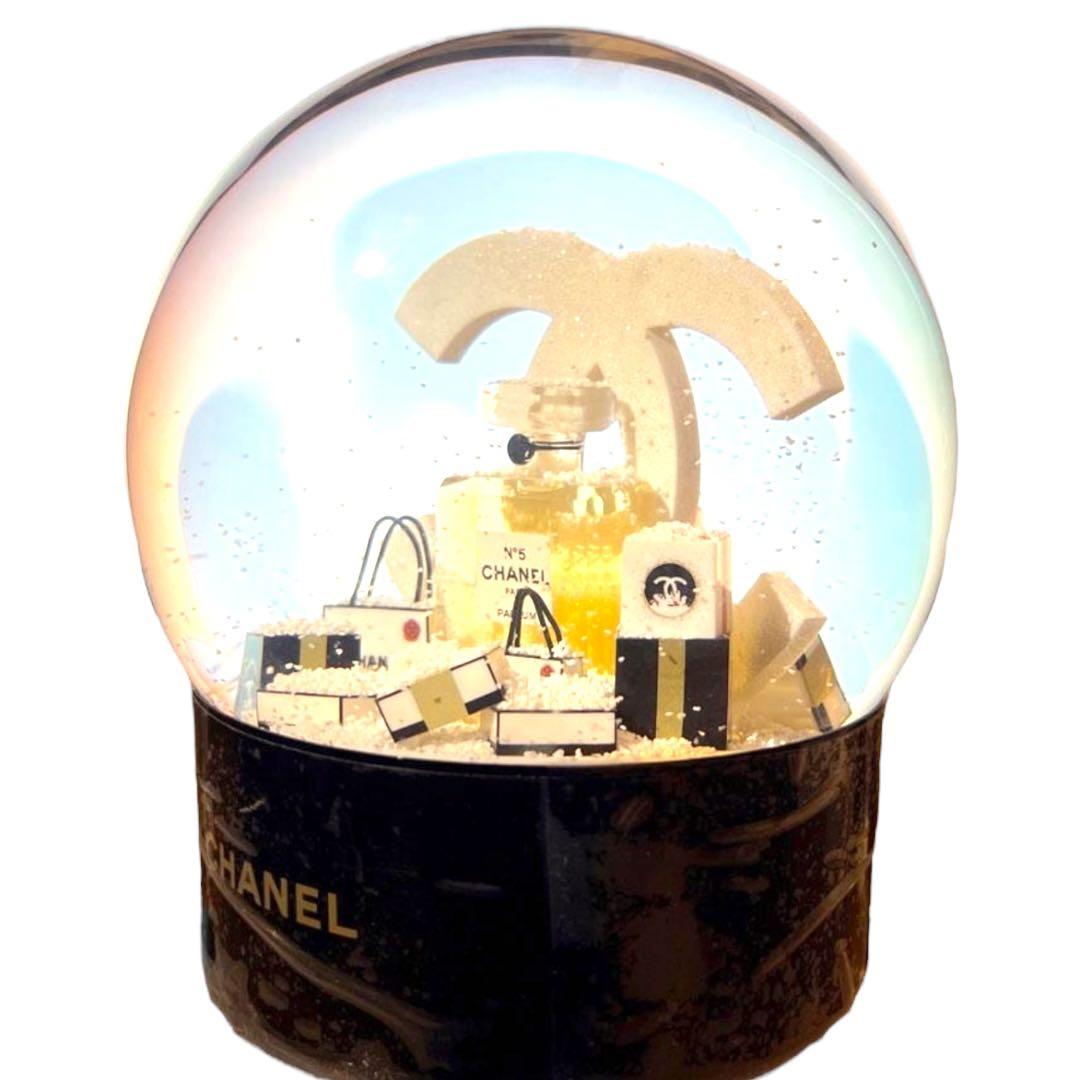 【新品未開封】 CHANEL N°5 黒 スノードーム 特大サイズ 電動式 ②