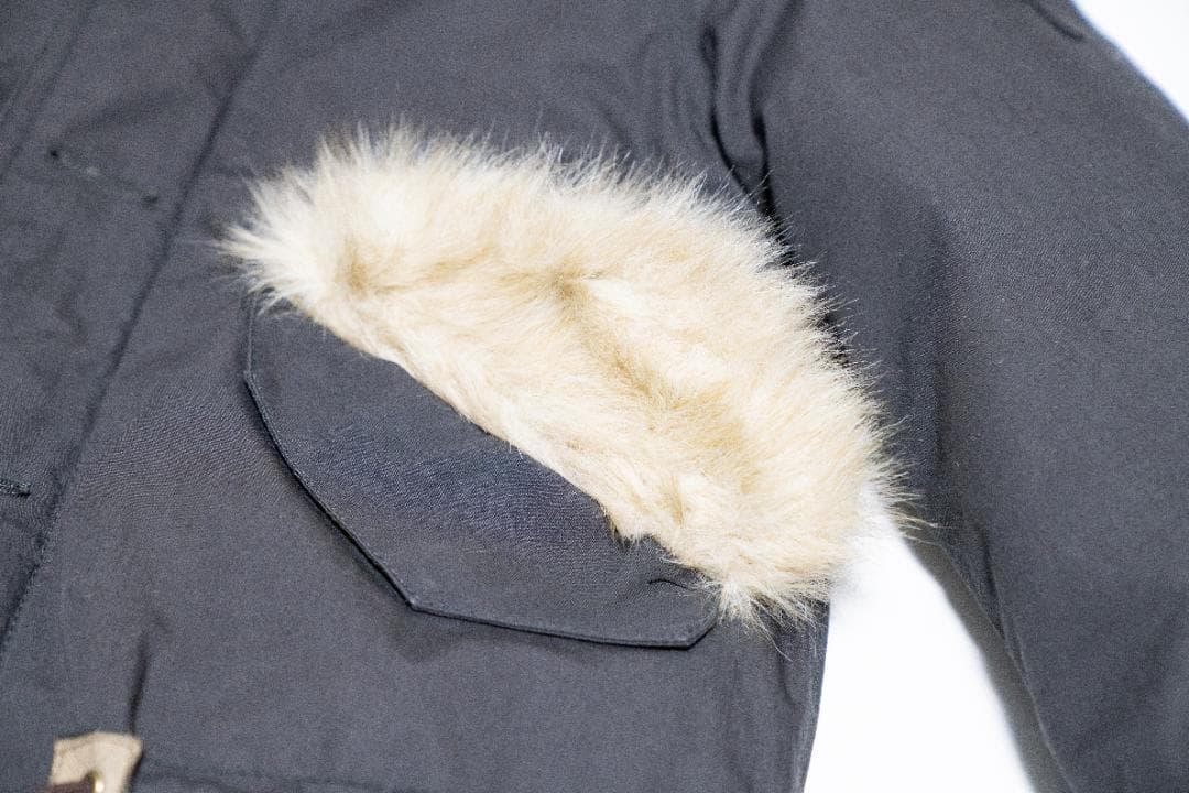 フルカウント モッズコート ファー付き ダークグレー