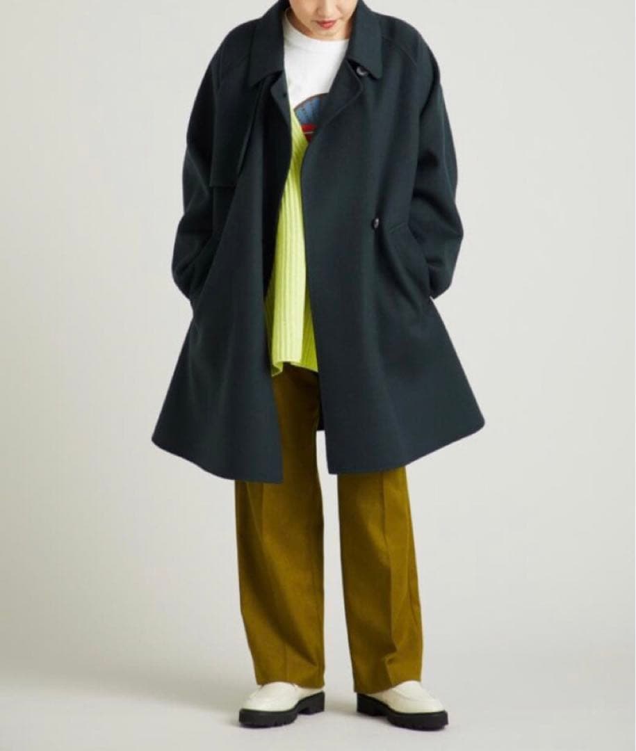 Beauty & Youth リバー ポンチョ コート Dark Green M