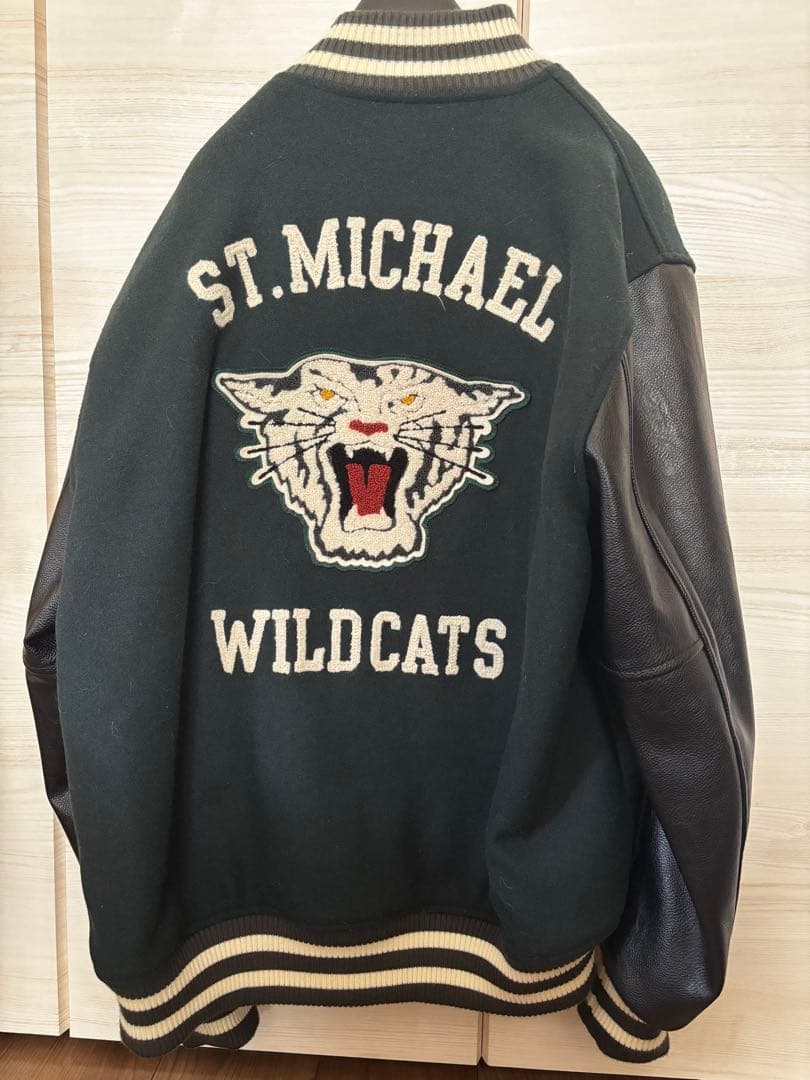 HOUSTON スタジャン X-LARGE ダークグリーン