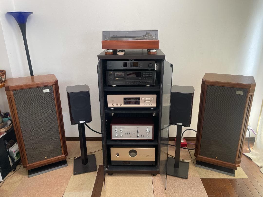 天然黒御影石 山西黒 オーディオボード●350×275×25● 2枚　ペア