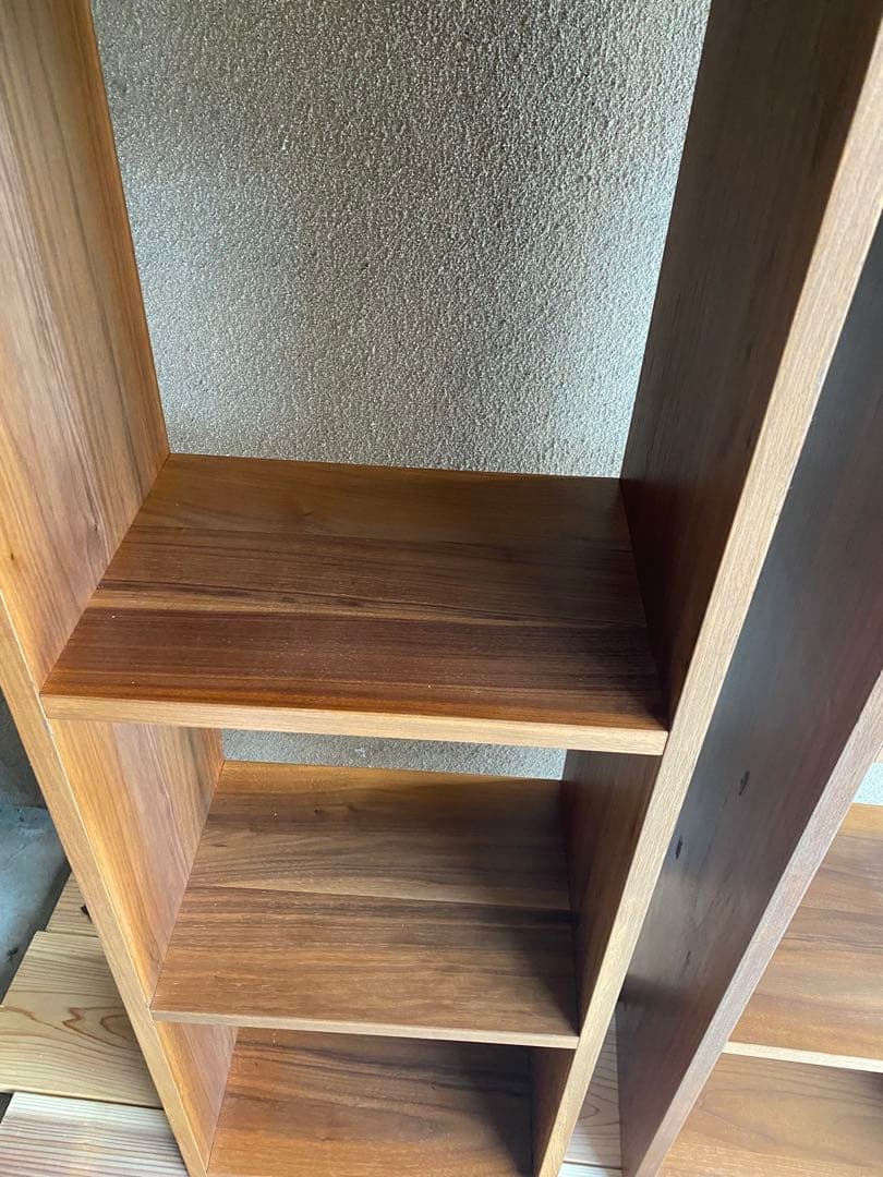 ✨人気✨お得✨無印スタッキングシェルフ5×1ウォールナットの2台セット