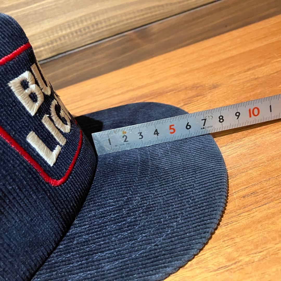 bud light コーデュロイ ネイビー　トラッカーキャップ　帽子　ハット