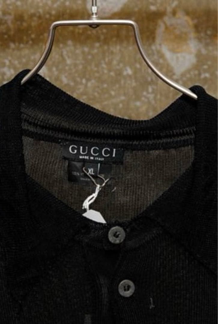 と*ら様 gucci ニットシャツ XL heril大島さん