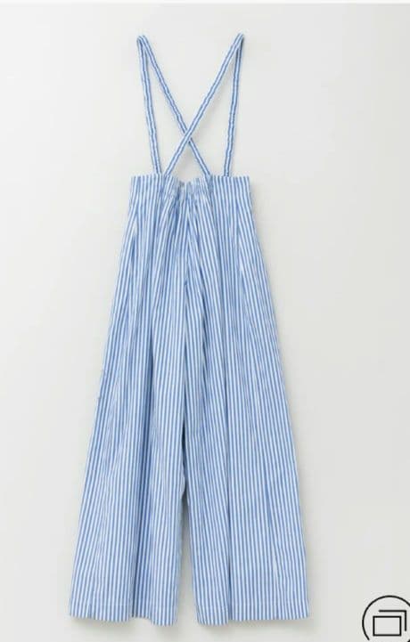 パンツ Cotton Stripe Ivy Flower EmbroideryPants