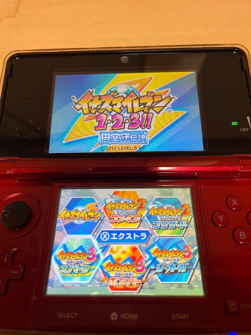 【動作確認済】3DS イナズマイレブン1・2・3 円堂守伝説