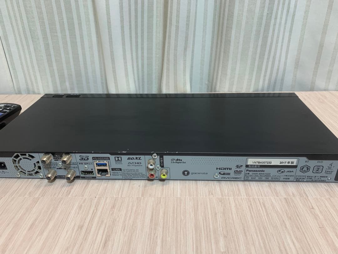 panasonic DMR-BRW1020 ブルーレイレコーダー
