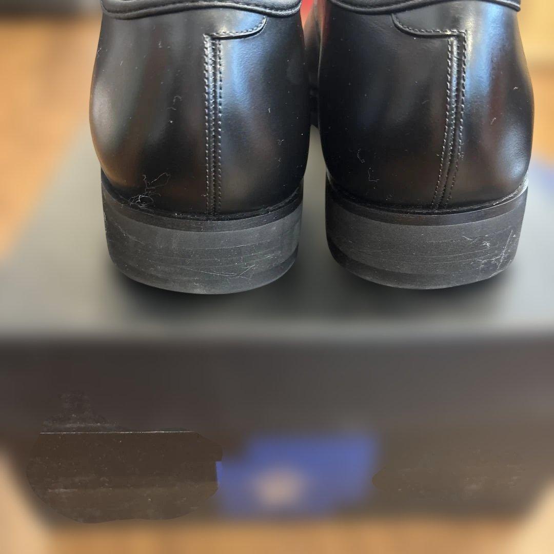 三陽山長　防水　友二郎　ストレートチップ ブラック　7.5（25.5）