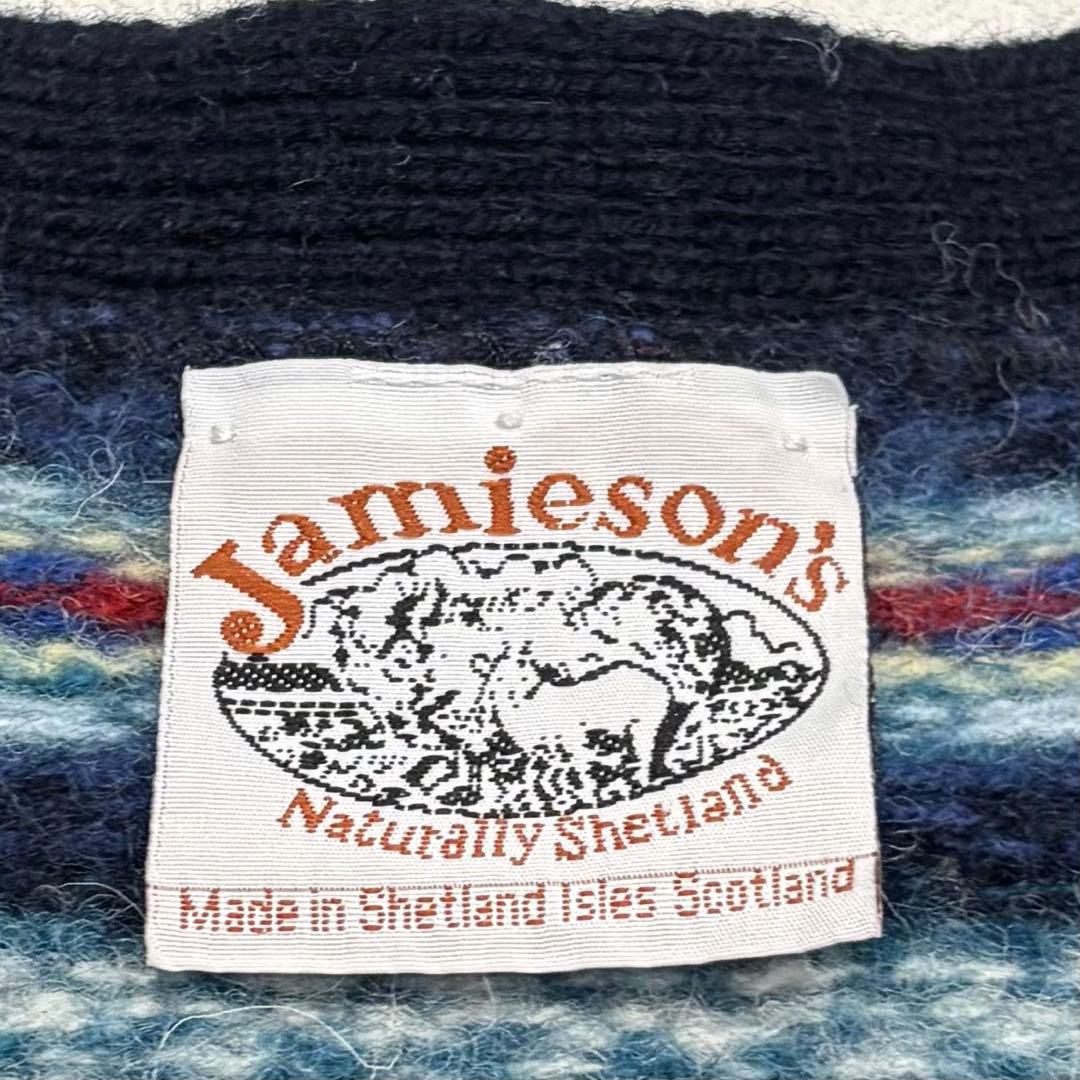 美品 ユナイテッドアローズ 別注 ジャミーソンズ フェアアイル ニット ベスト