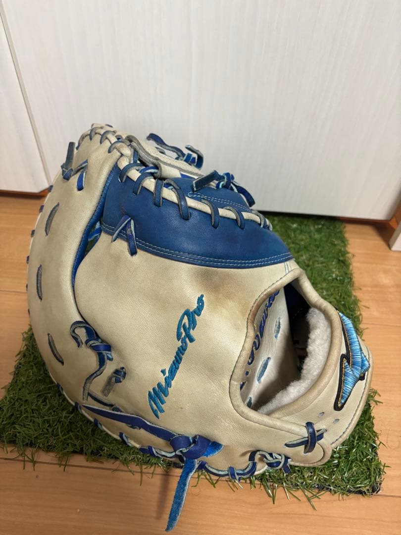 日本製　波賀ジャパン　ミズノプロ ダイバーシティブルー　ファーストミット