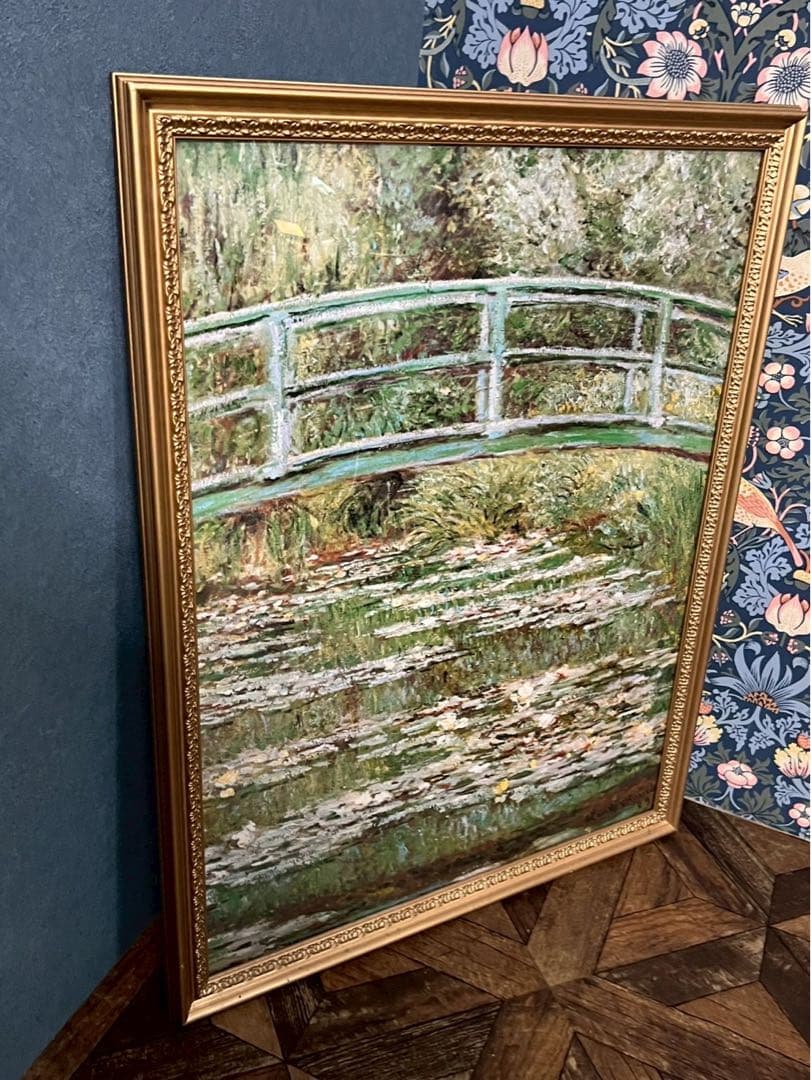 クロード・モネ 睡蓮の池と日本の橋 　ポスター 額縁 インテリア