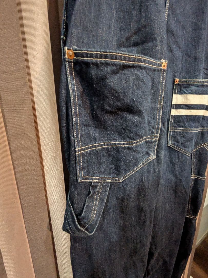 桃太郎ジーンズ GTBデニム・オーバーオール サイズM