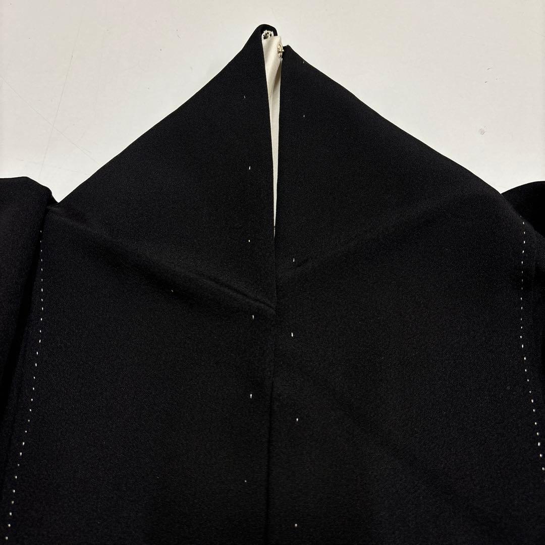 K*o様 豪華 黒留袖 金彩 一部刺繍 鳥 比翼仕立 正絹 広衿 袷 着物 AK