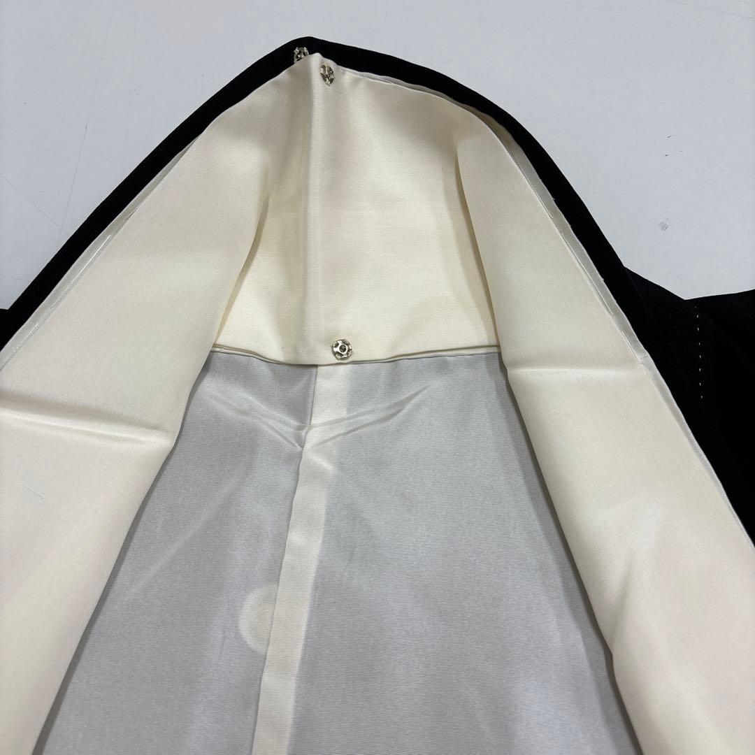 K*o様 豪華 黒留袖 金彩 一部刺繍 鳥 比翼仕立 正絹 広衿 袷 着物 AK