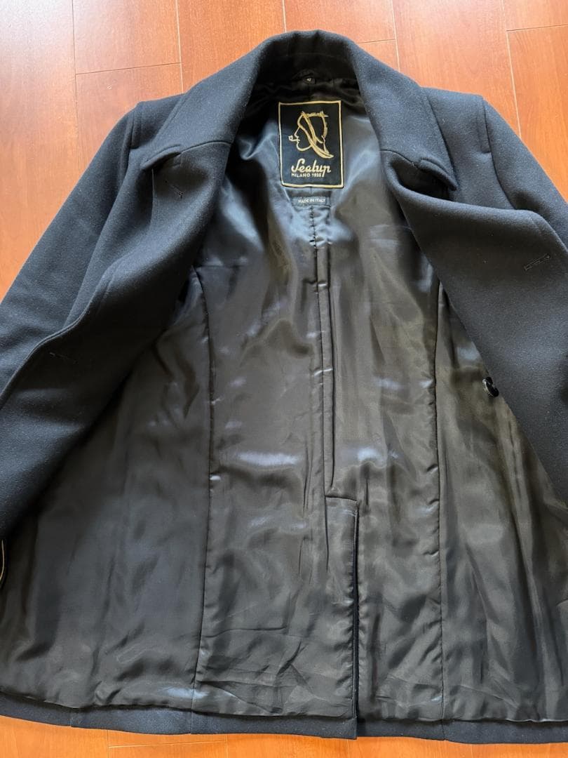 T*1様 Sealup ロングピーコート GENOVA ブラック サイズ42