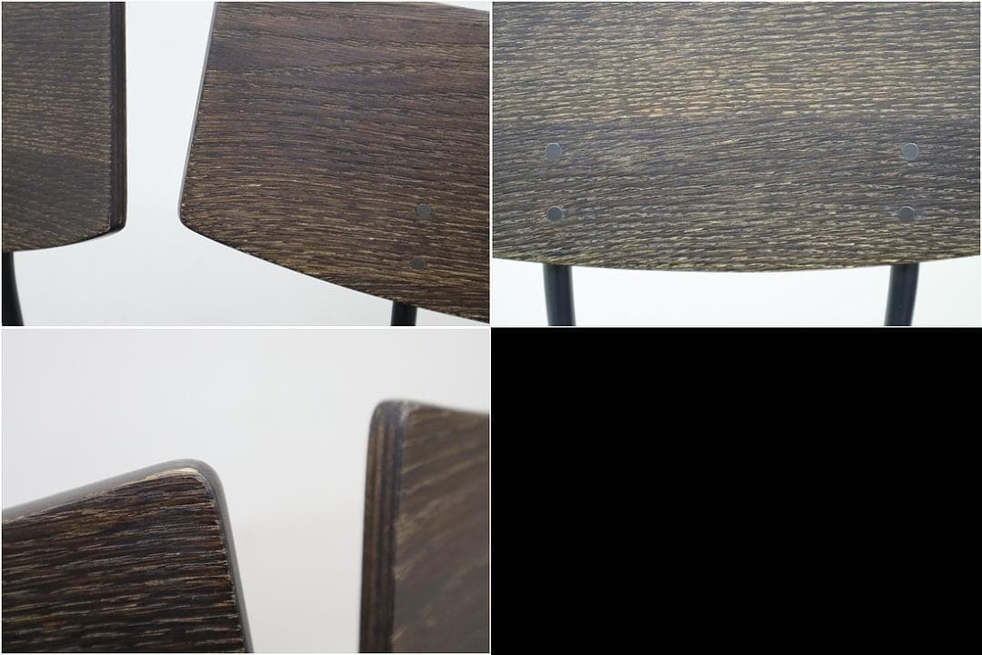 A1 スクエアルーツ SOLI カウンター チェア 椅子 オーク 革 スツール