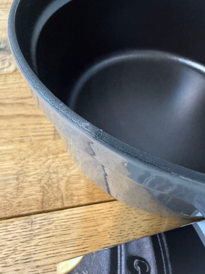 新品 ストウブ ピコ・ココット ラウンド グレー 20cm 40509-304