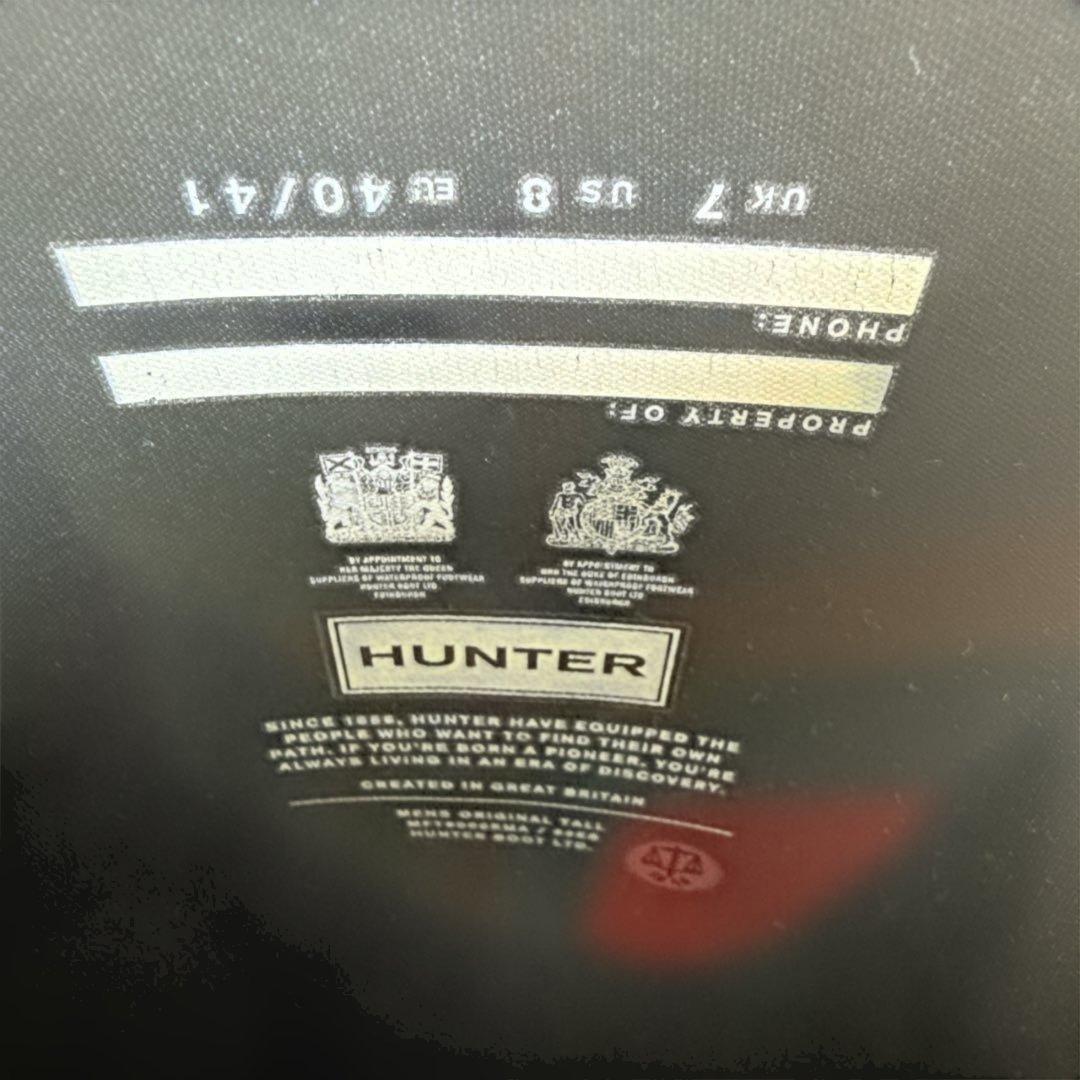 HUNTER ブラック 長靴 26cm