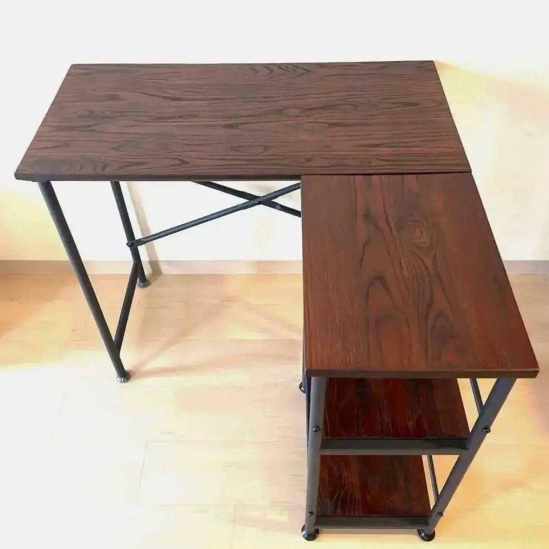 美品 PCデスク L字 ワーキングデスク サイドデスク 机 2way