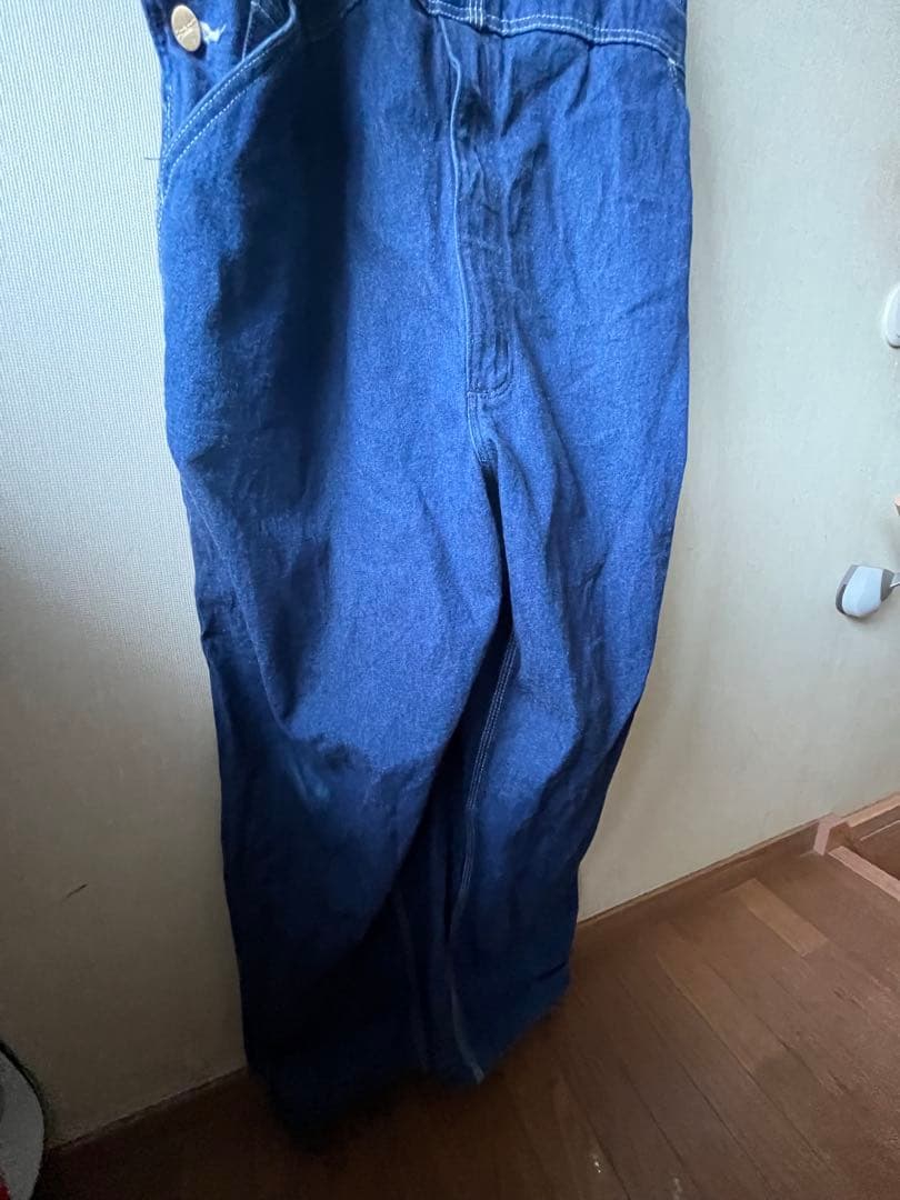 ヴィンテージカーハート44×30インディゴオーバーオール超レアcarhartt