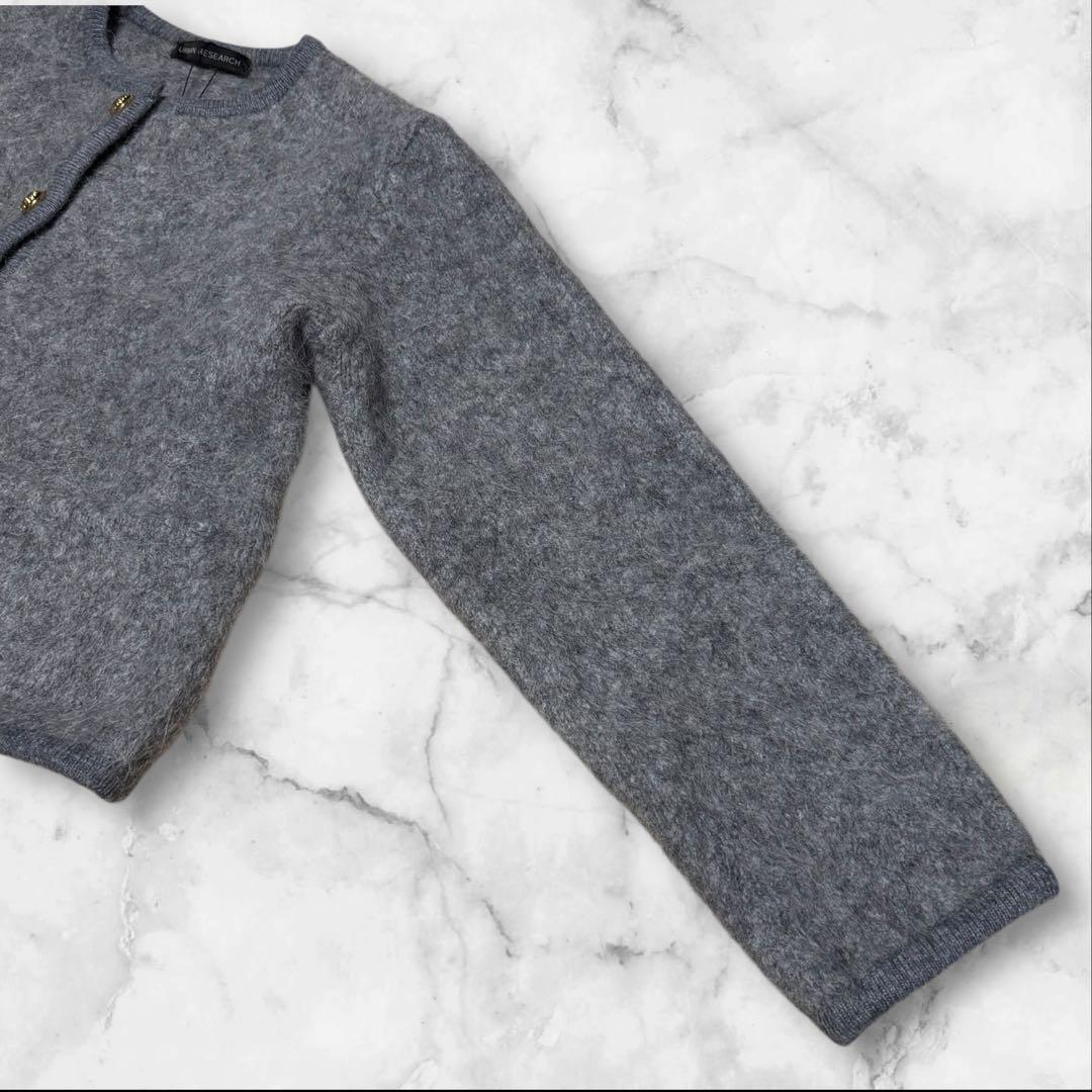 新品タグ付き　アーバンリサーチ　アルパカシャギーGOLDボタンカーディガン