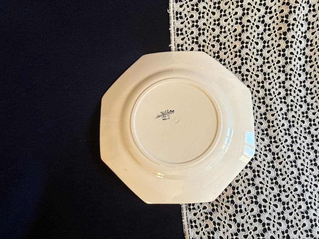 希少 美品 サルグミンヌ オクトゴナル ディナープレート フランス アンティーク