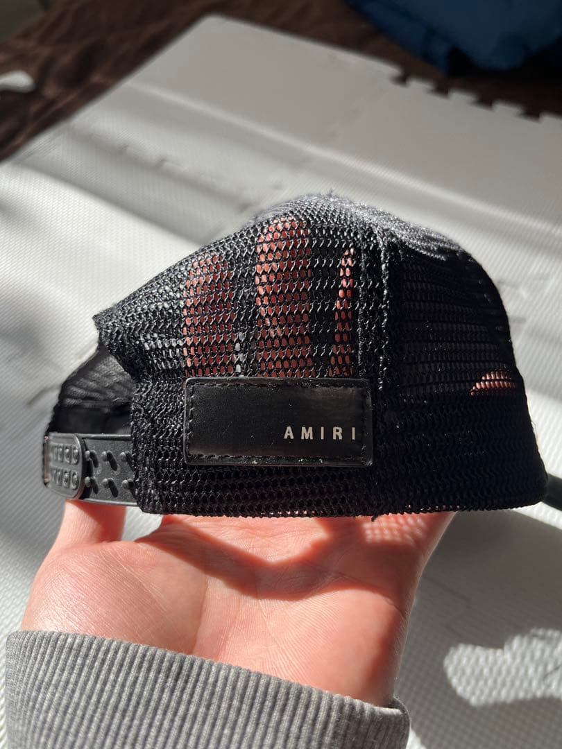 AMIRI ロゴ メッシュキャップ USA製 正規品 タグ有