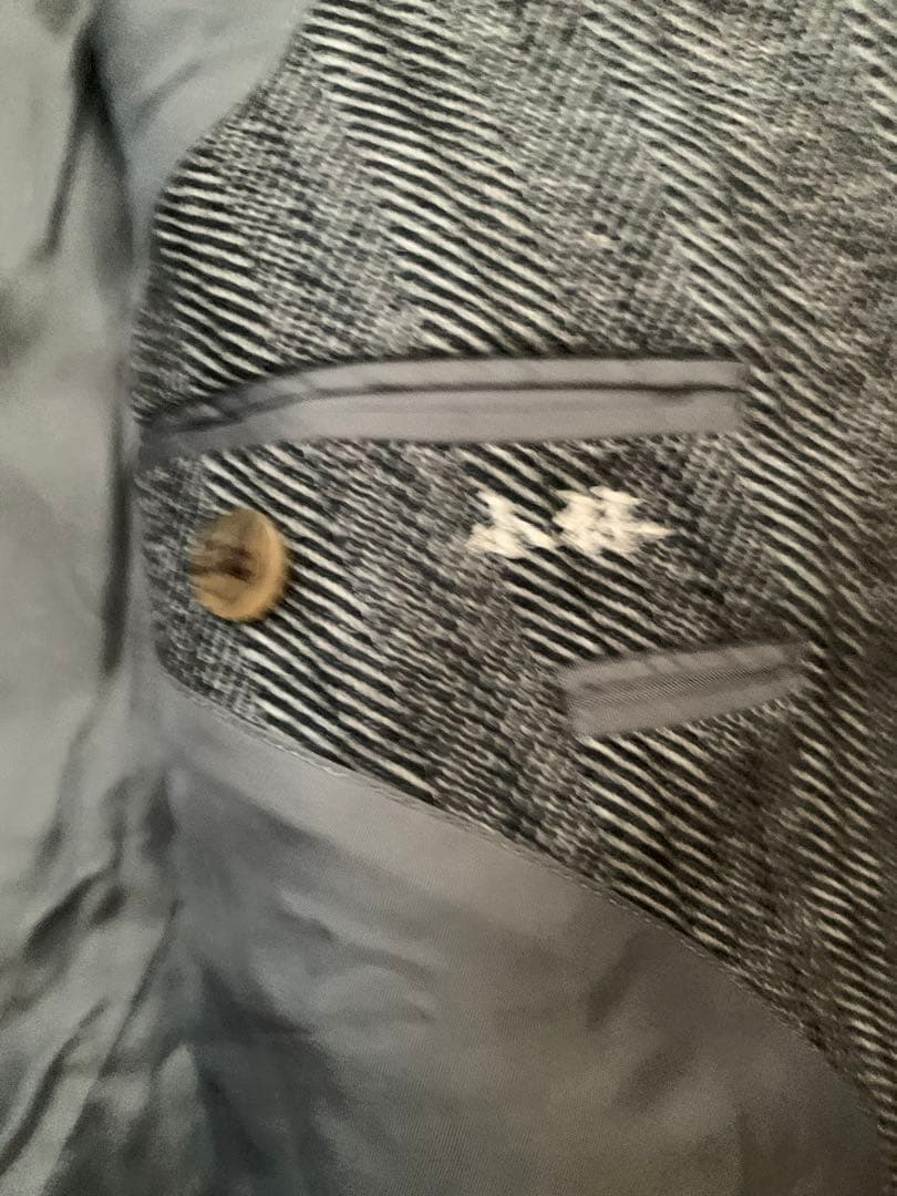 Burberry‘s ヘリンボーン　ダブル　セットアップ　ネームあり　Lサイズ