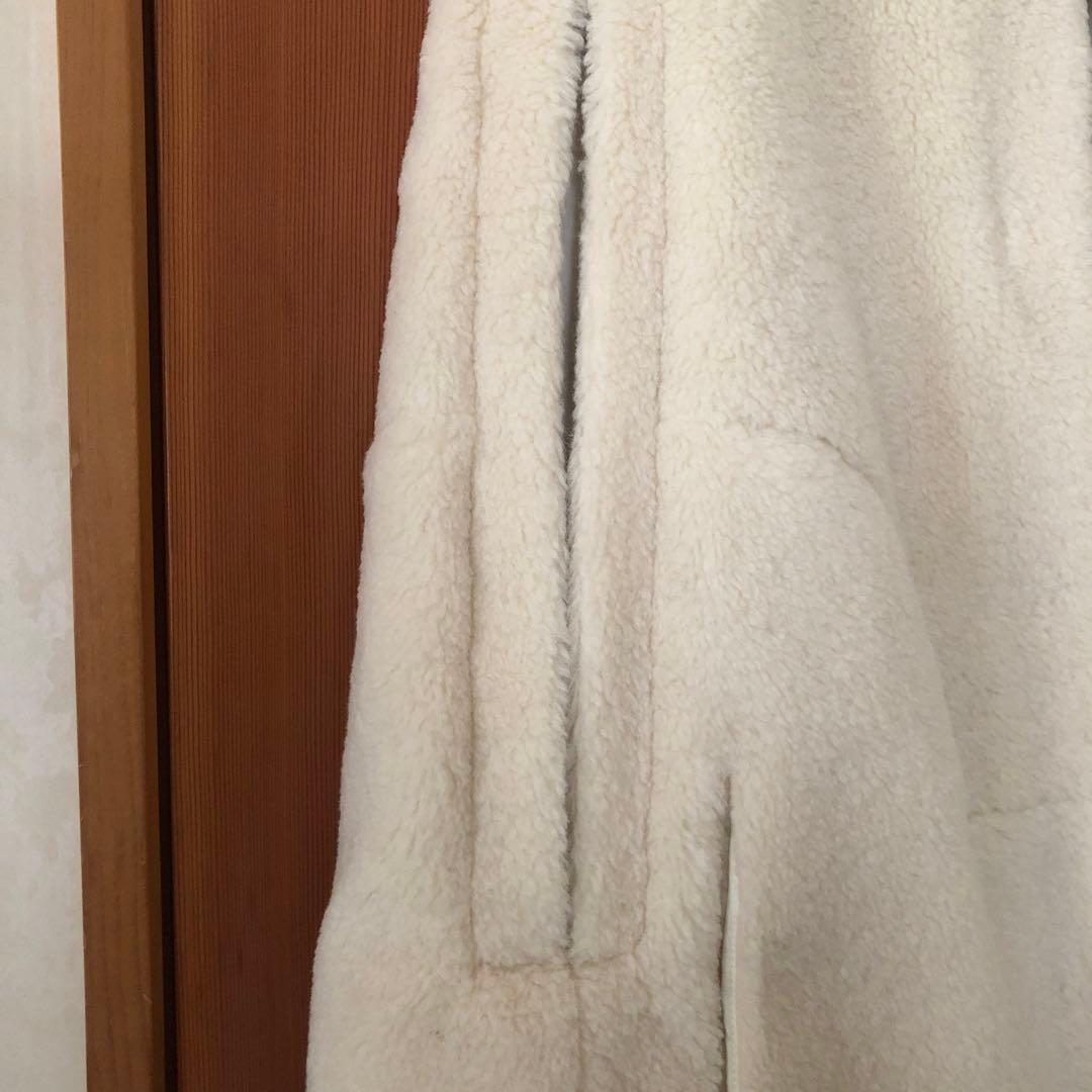 seven ten オフホワイト ケープ コート