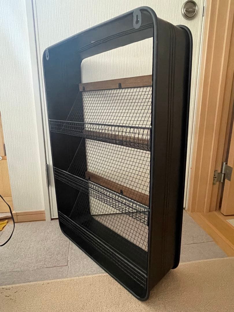 最終値下げ 木製 アイアン マガジンラック　シューズラック　インダストリアル