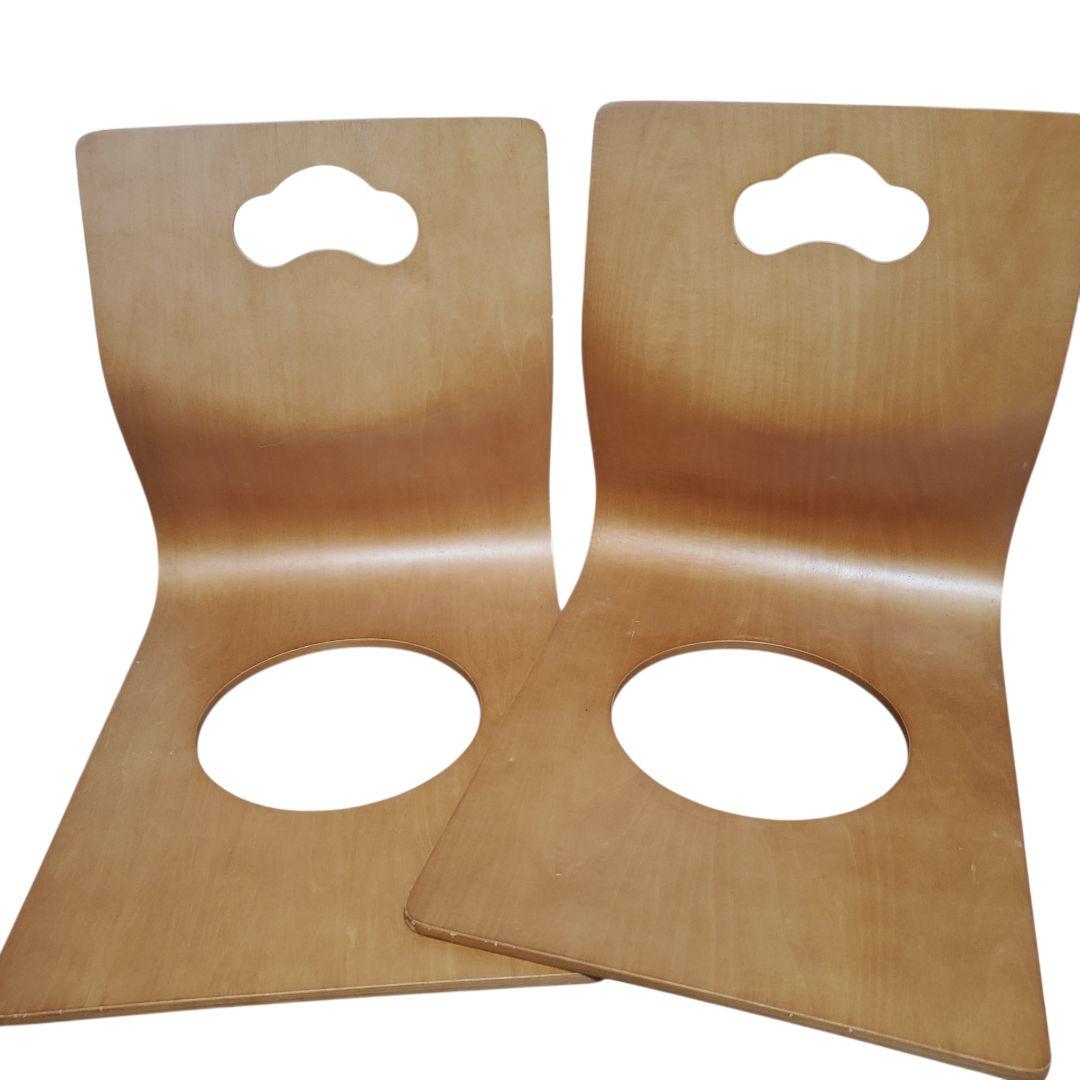 ニトリ 曲げ木製 和座椅子 座椅子 ナチュラル 6脚 セット コタツ 椅子