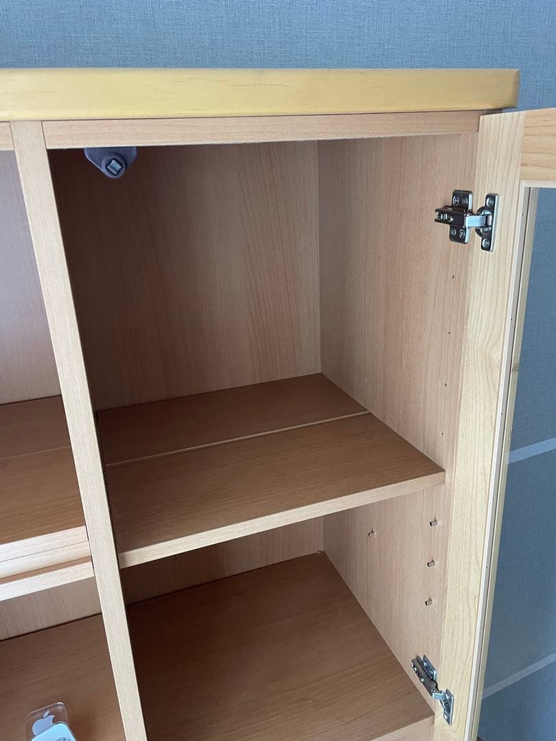 ベルメゾン　ナチュラルウッド　本棚　書棚　ブックシェルフ　キャビネット　飾り棚