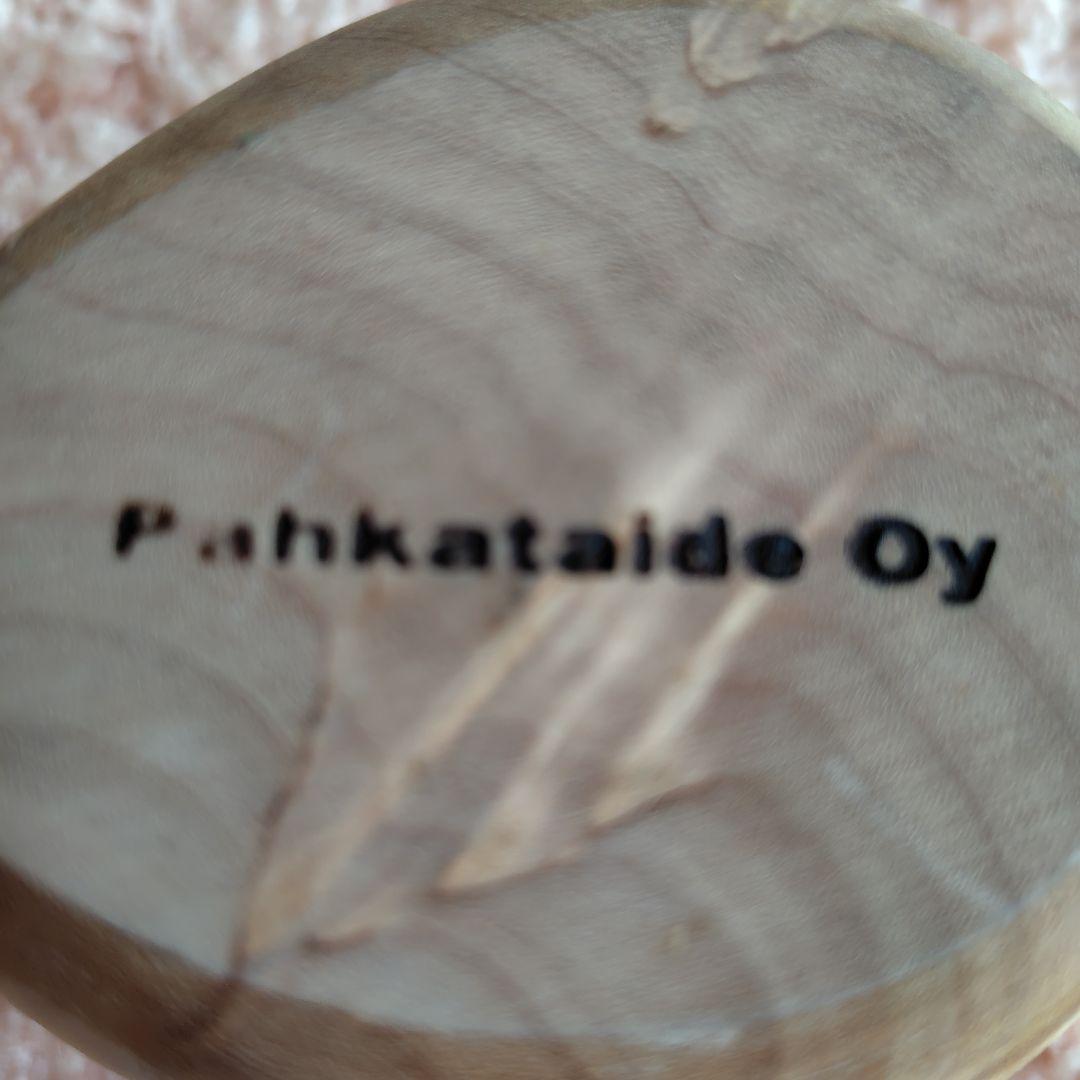 トナカイの骨に雷鳥の絵付きククサ　マグ